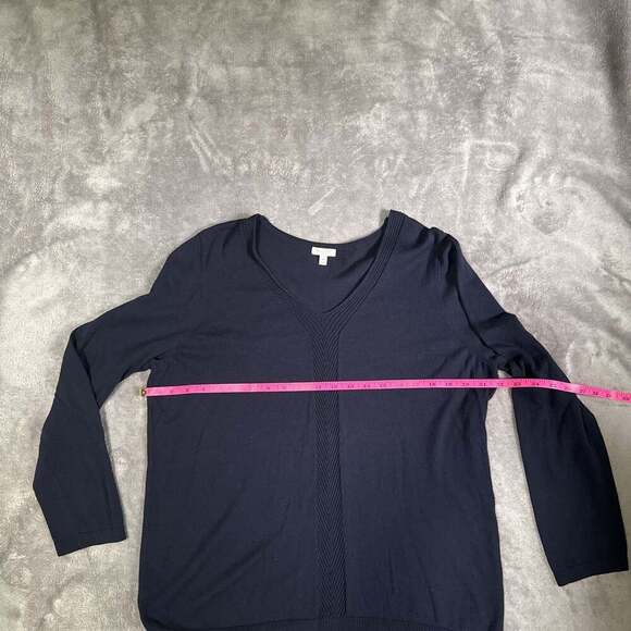 Talbots Cotton V-Neck Sweater - Picture 6 of 6